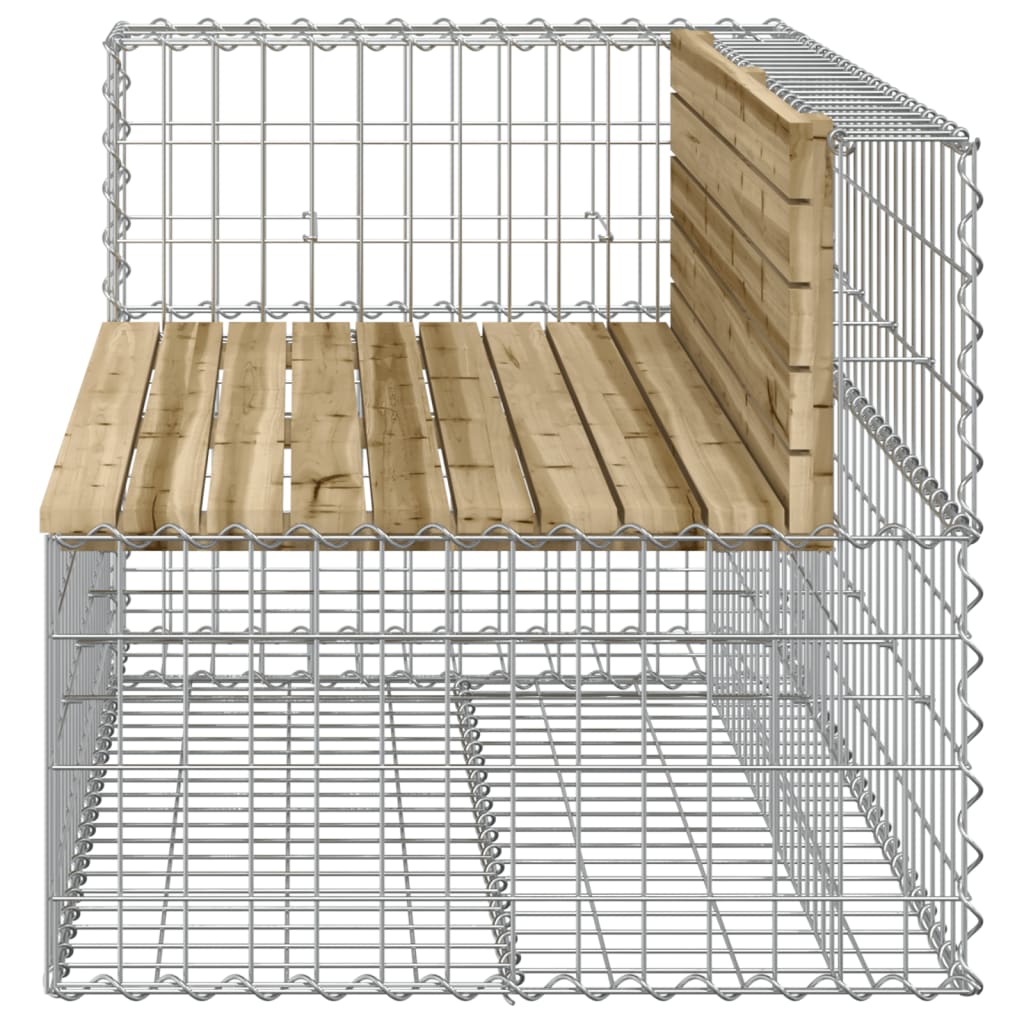 Tuinbank schanskorfontwerp 103x70x65 cm geïmpregneerd hout