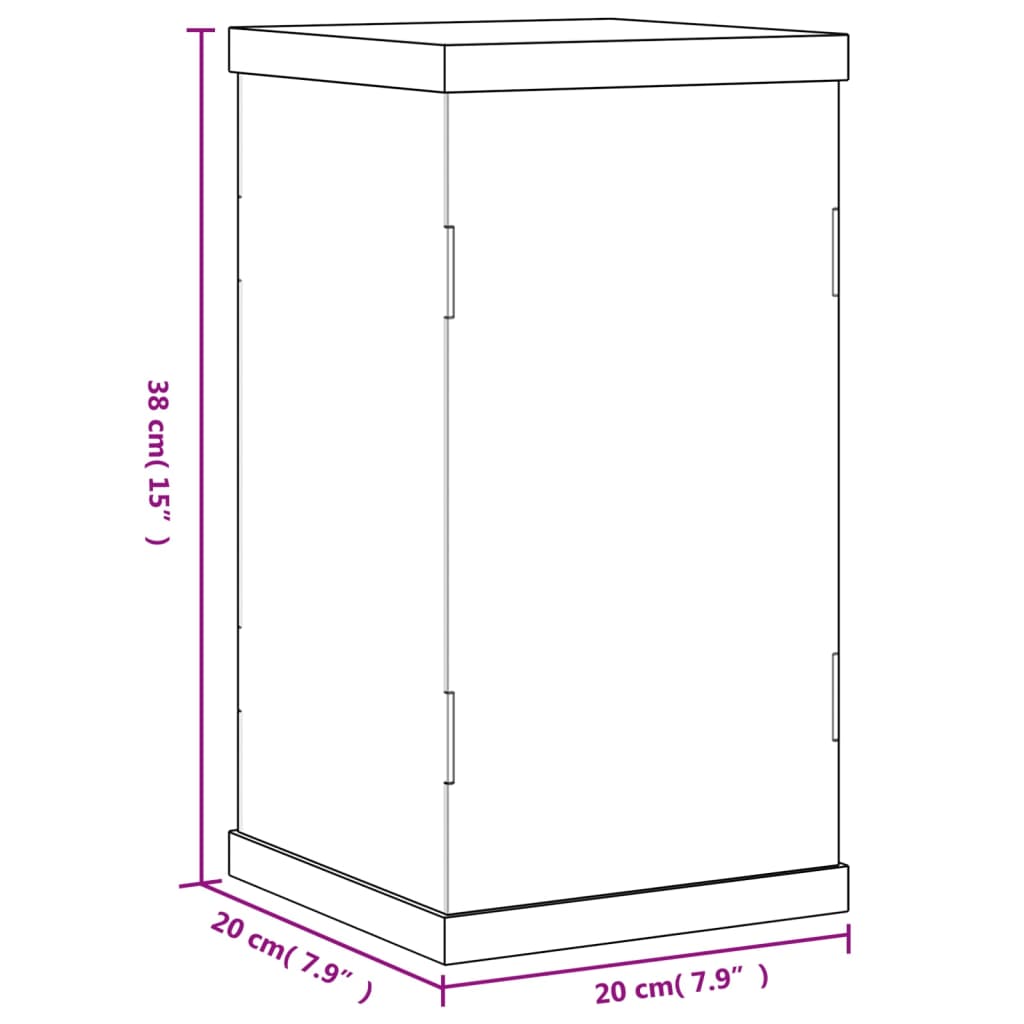 Vitrine transparant 30x15x14 cm acryl