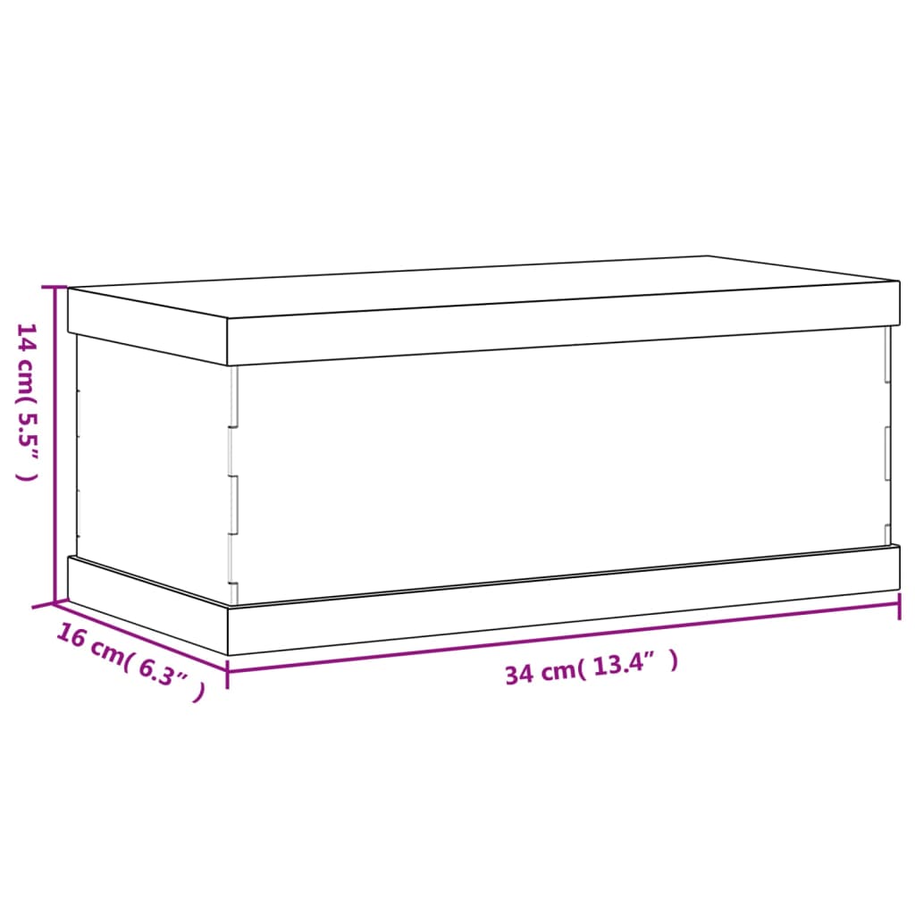 Vitrine transparant 30x15x14 cm acryl