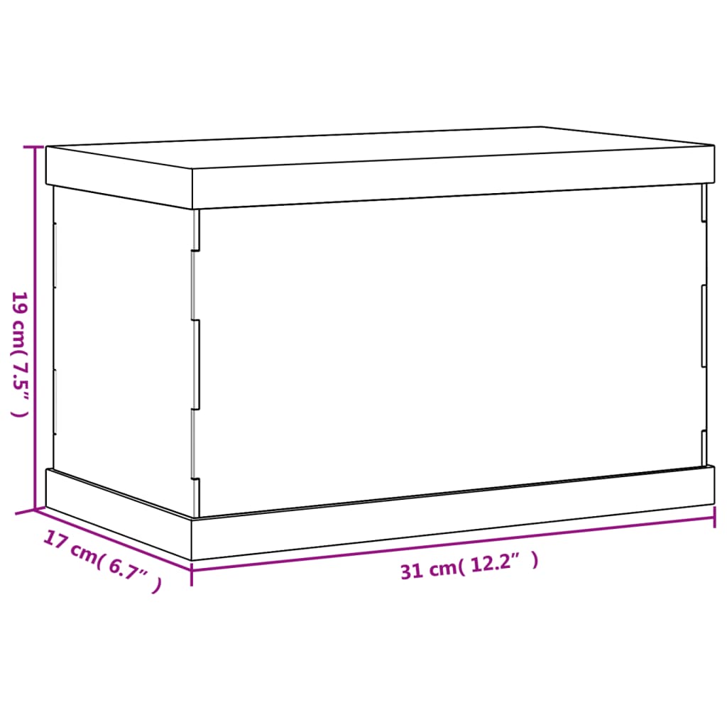 Vitrine transparant 30x15x14 cm acryl