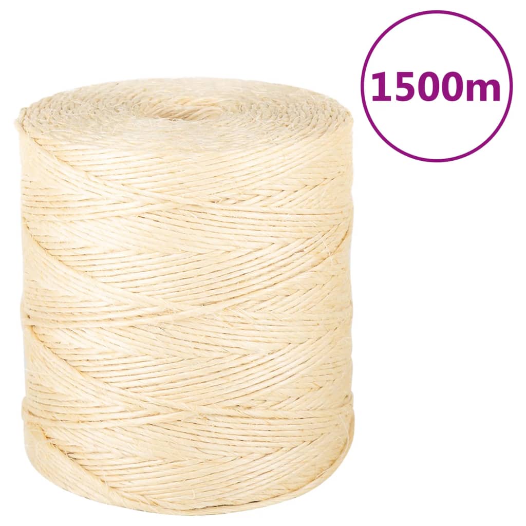 Touw 3 mm 200 m 100% sisal