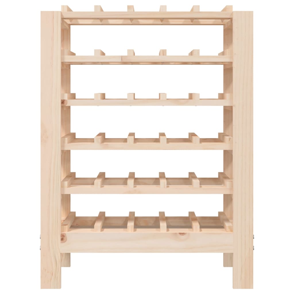 Wijnrek 61,5x30x107,5 cm massief grenenhout