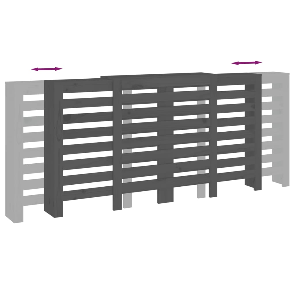 Radiatorombouw 169x19x84 cm massief grenenhout