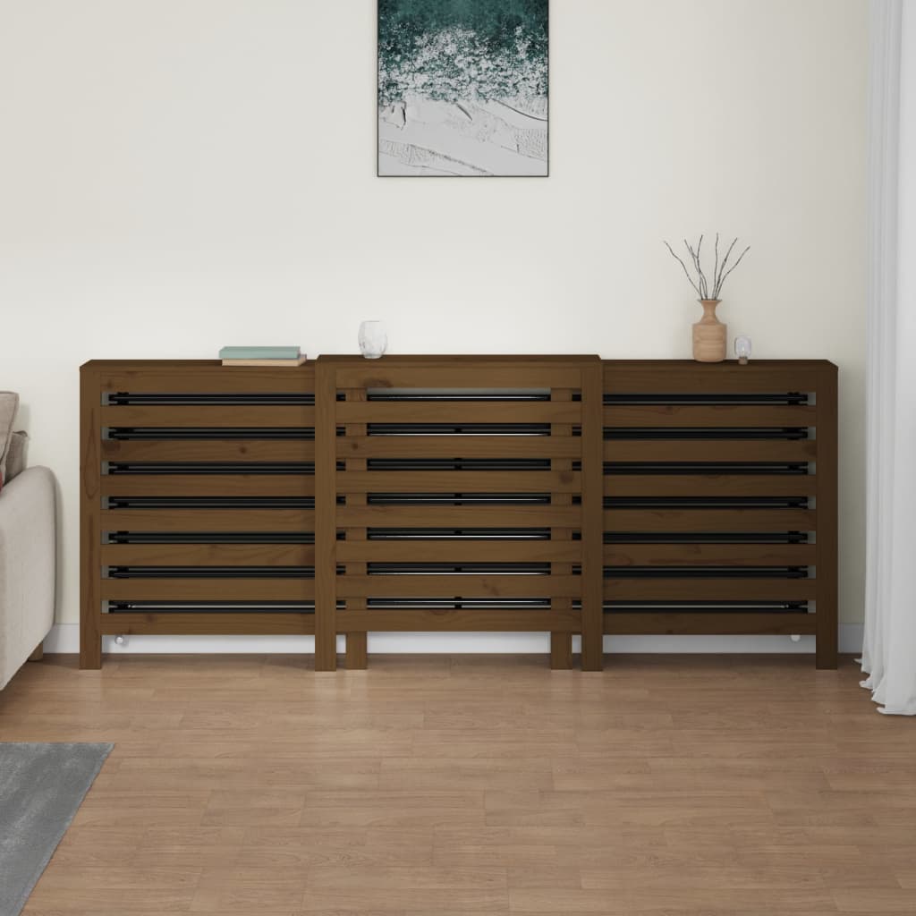 Radiatorombouw 79,5x19x84 cm massief grenenhout