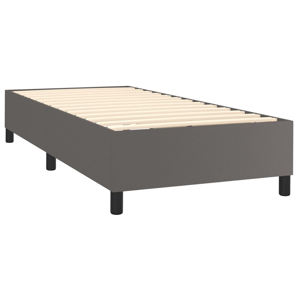 Boxspring met matras kunstleer 90x190 cm