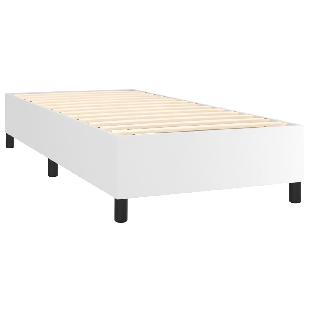 Boxspring met matras kunstleer 90x190 cm