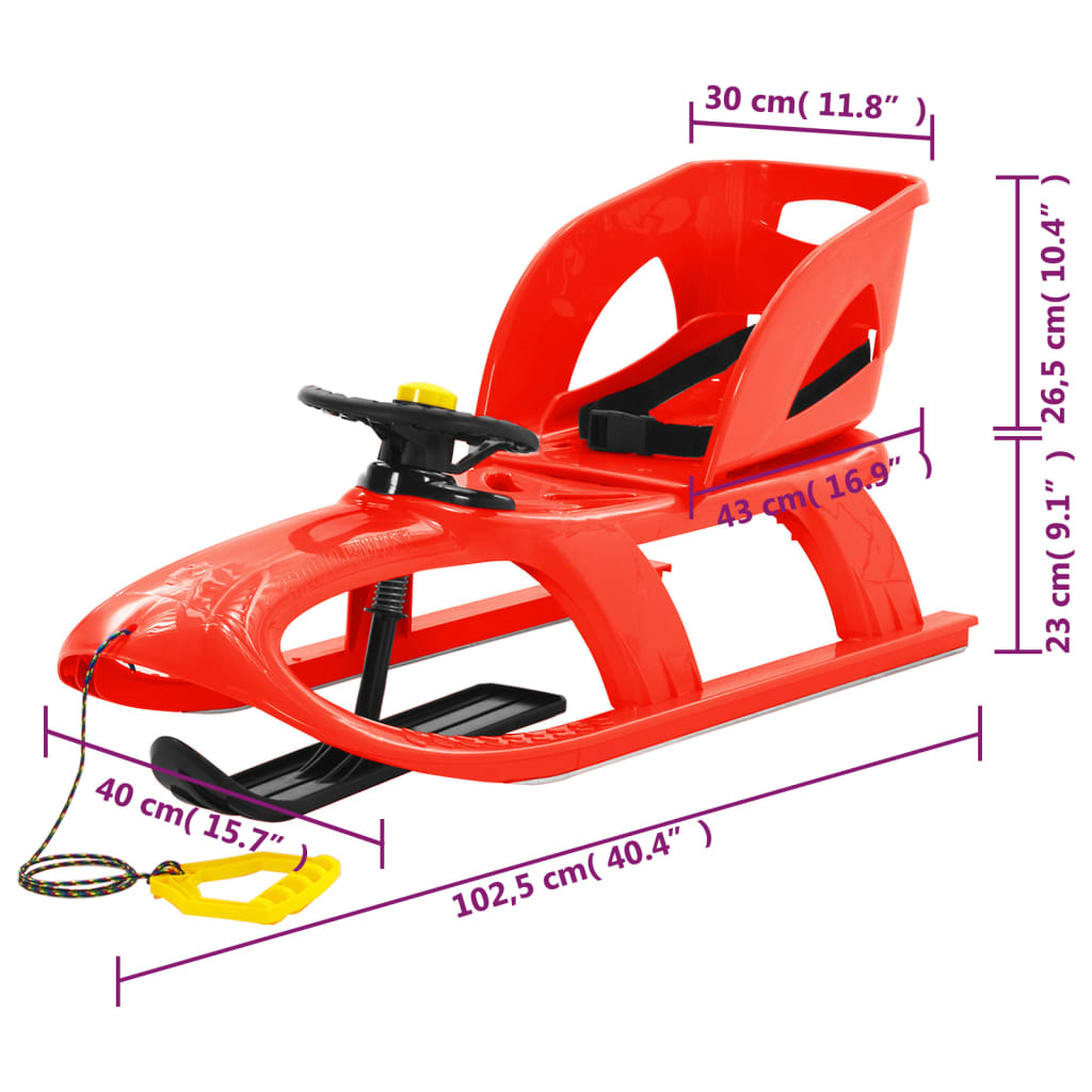 Kinderslee 102,5x40x23 cm polypropeen