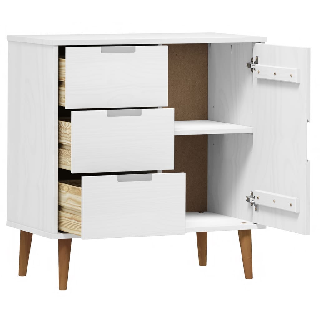 Dressoir MOLDE 76,5x40x80 cm massief grenenhout