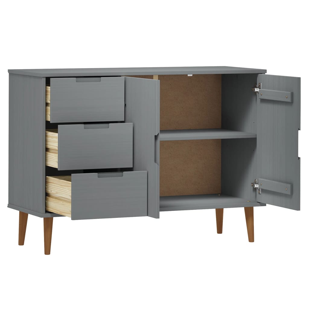 Dressoir MOLDE 113x40x80 cm massief grenenhout