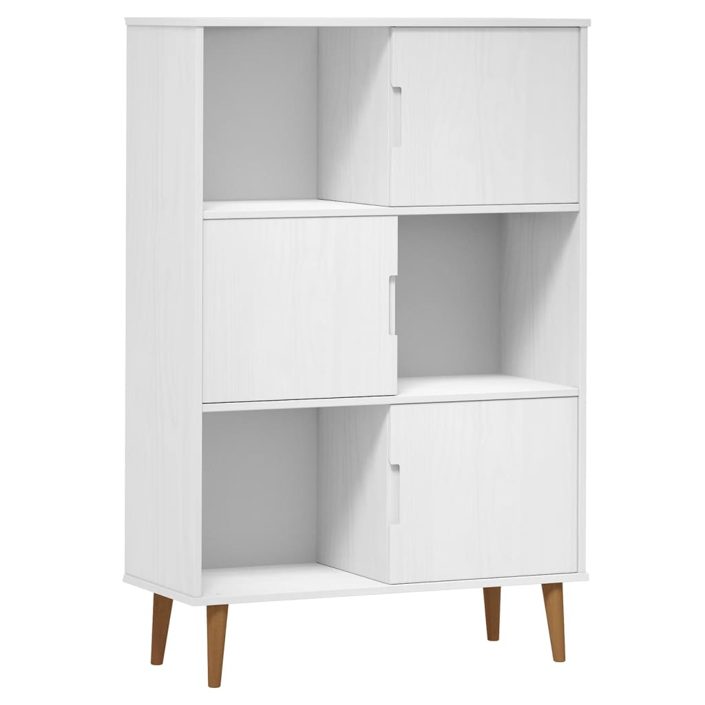 Boekenkast MOLDE 90x35x133,5 cm massief grenenhout