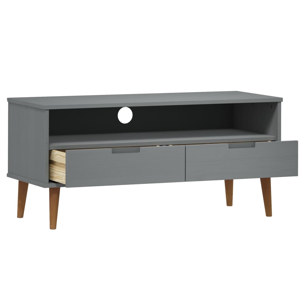 Tv-meubel MOLDE 106x40x49 cm massief grenenhout