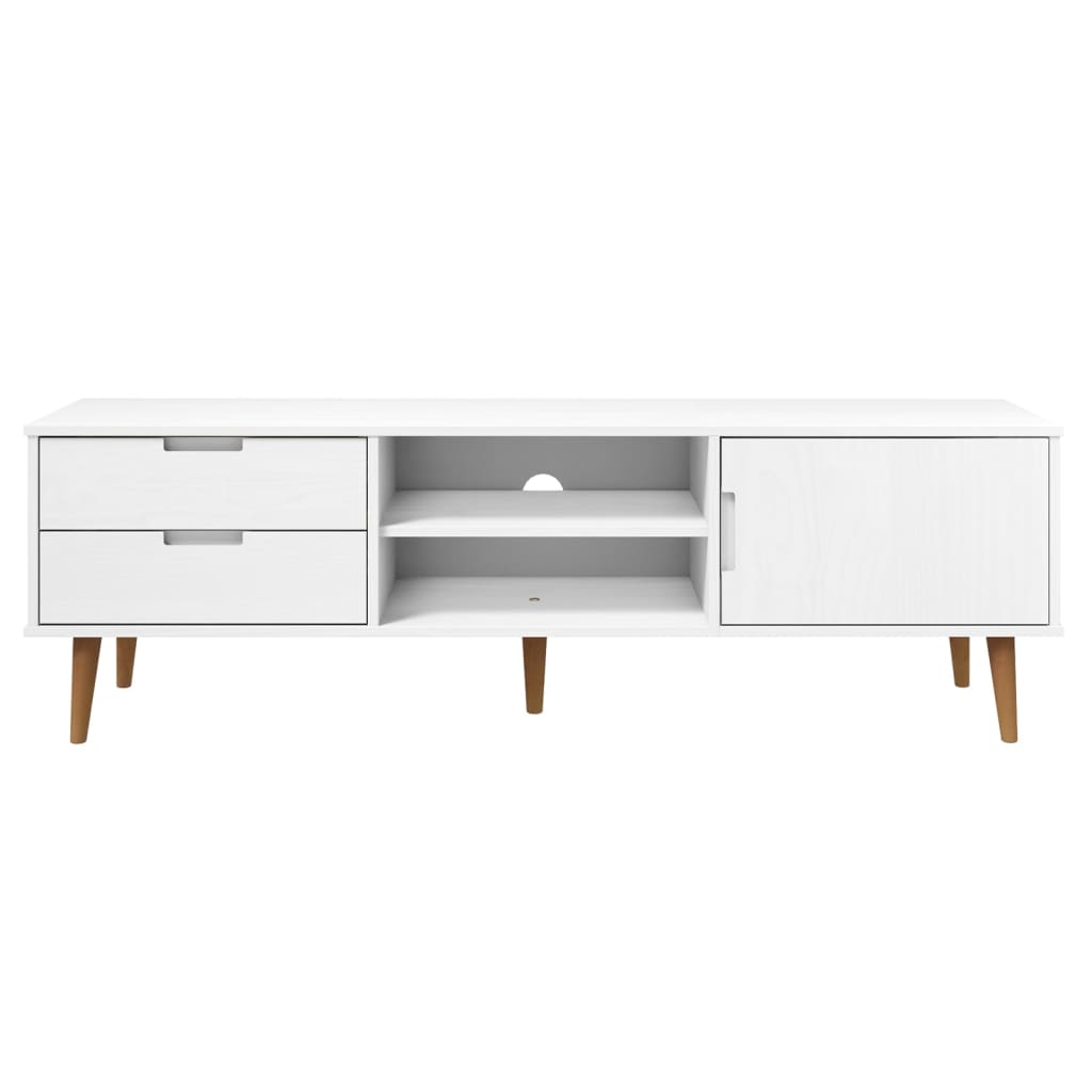 Tv-meubel MOLDE 158x40x49 cm massief grenenhout