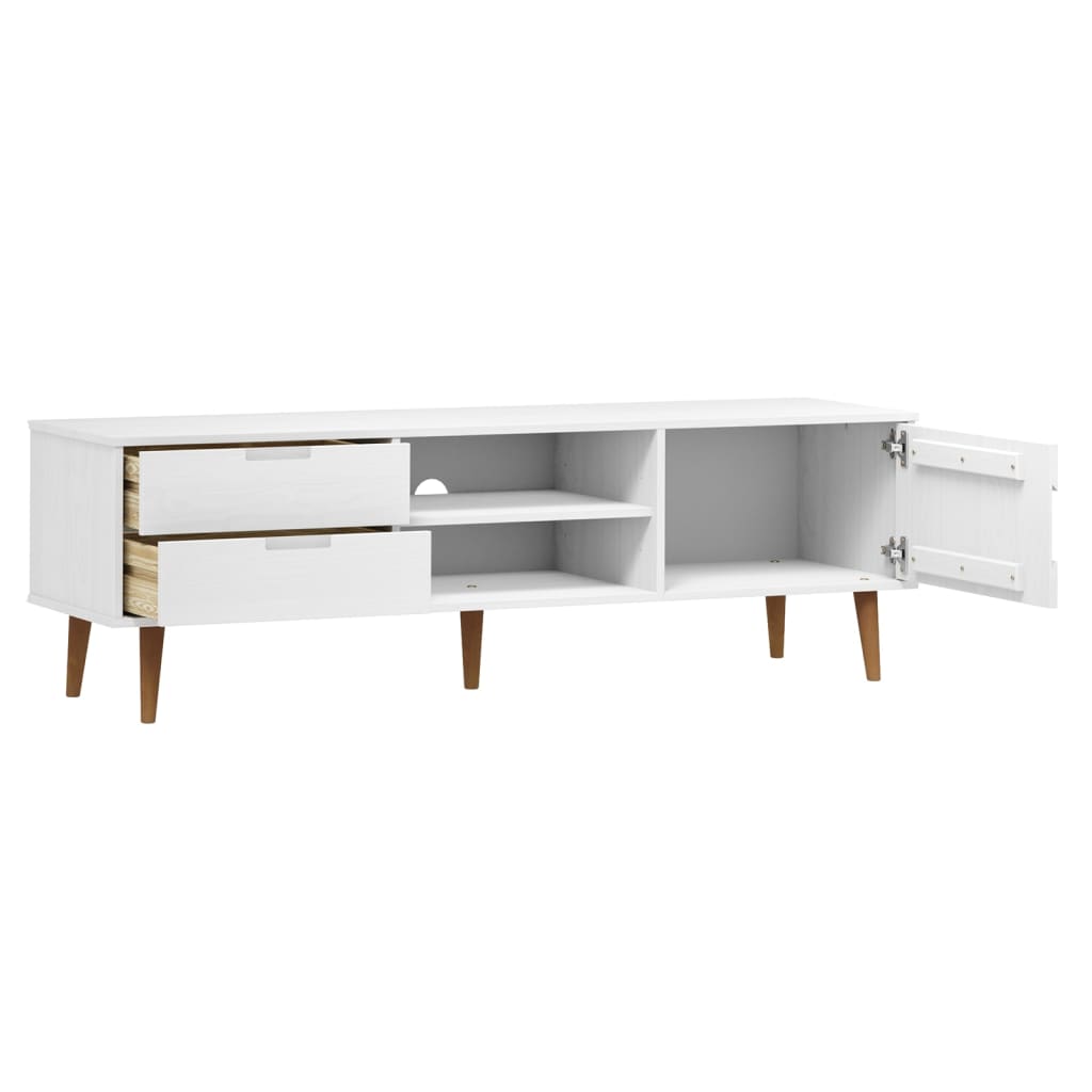 Tv-meubel MOLDE 158x40x49 cm massief grenenhout