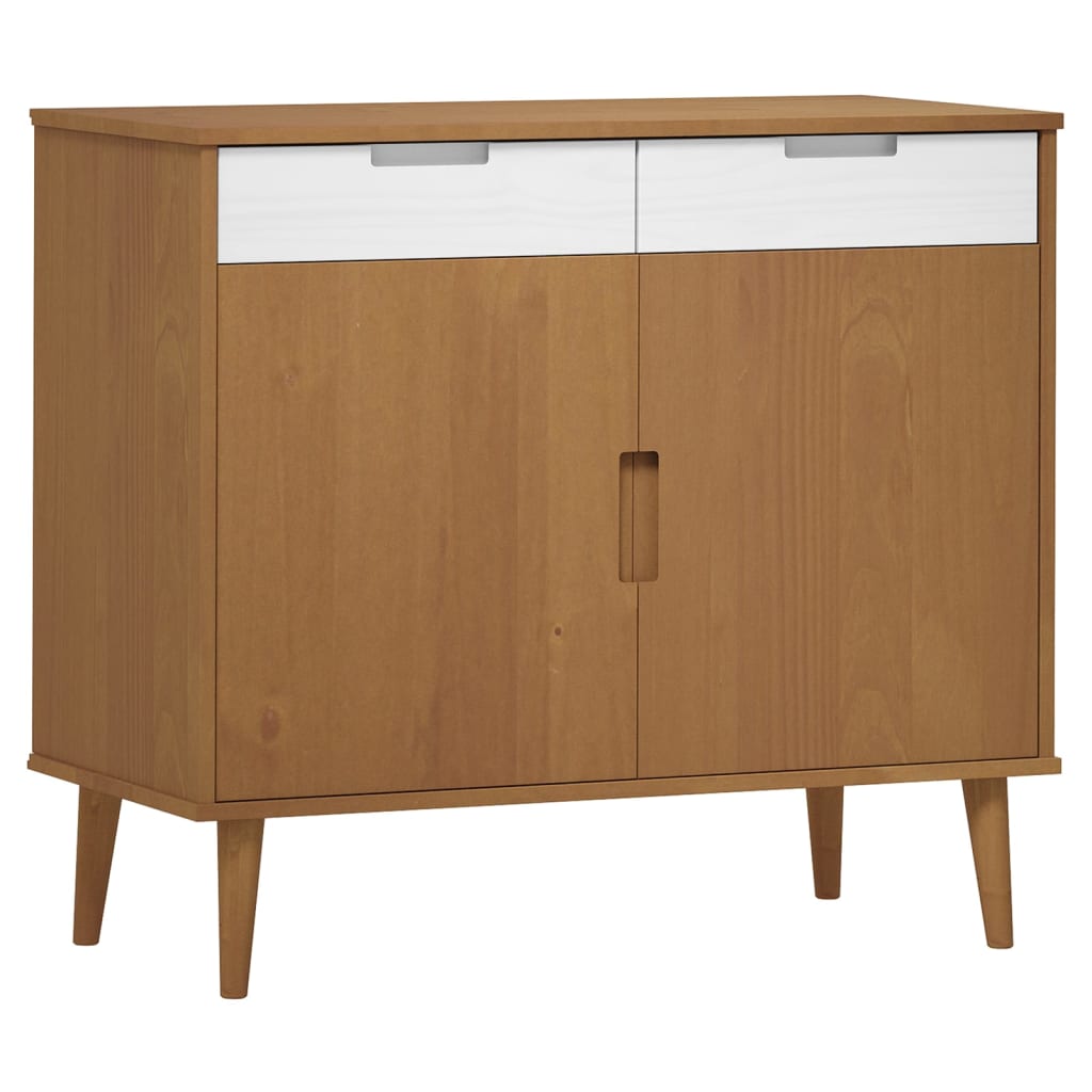 Dressoir MOLDE 90x40x80 cm massief grenenhout