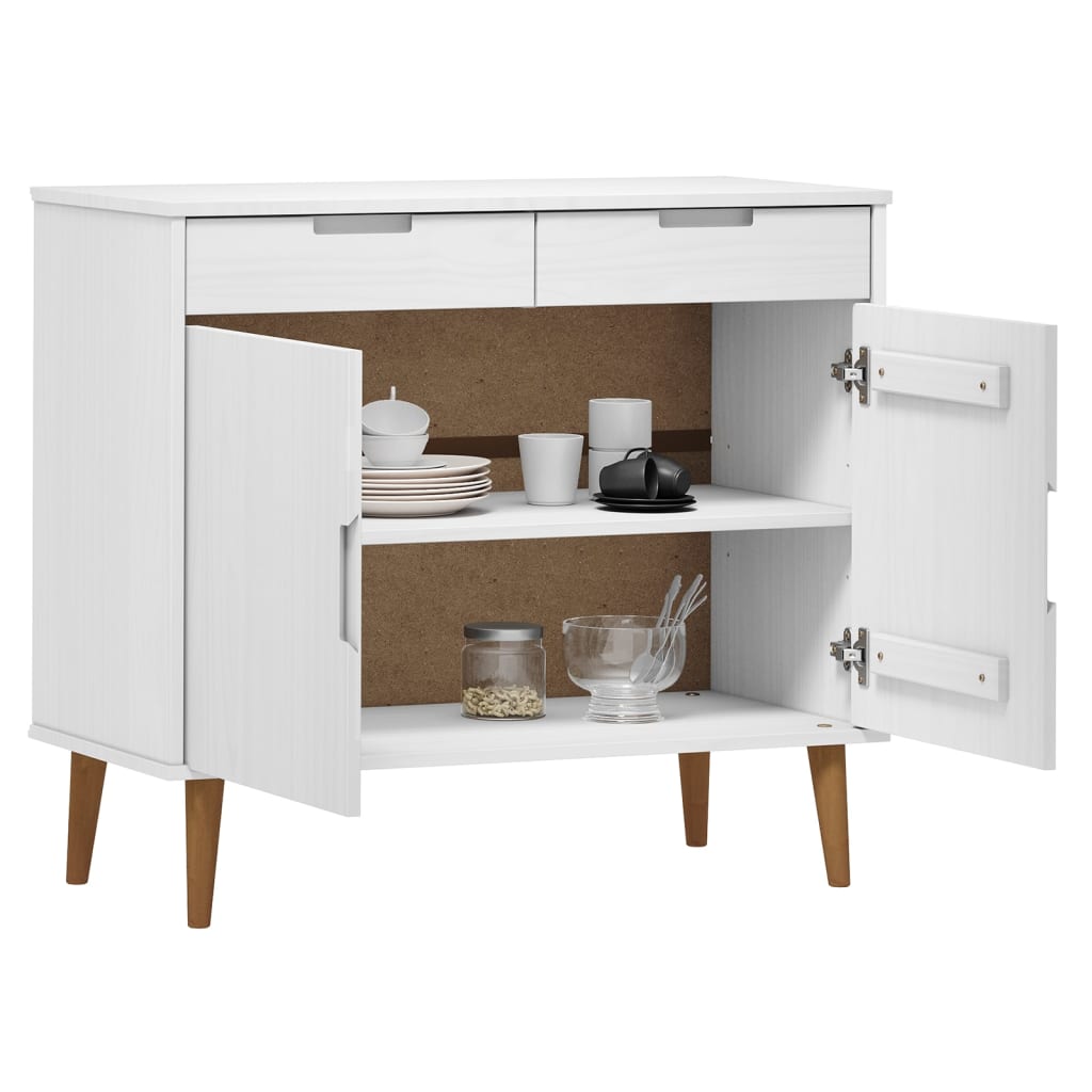 Dressoir MOLDE 90x40x80 cm massief grenenhout