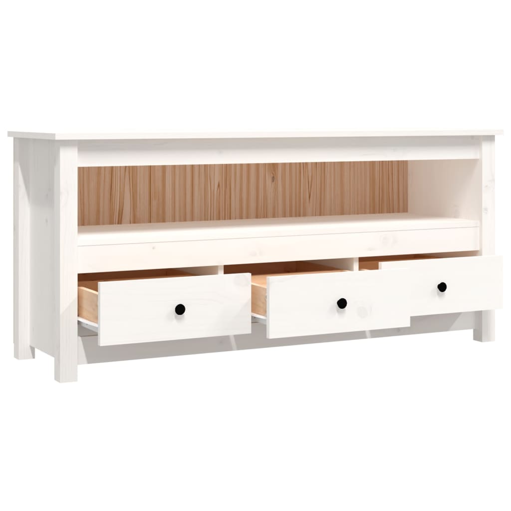 Tv-meubel 114x35x52 cm massief grenenhout