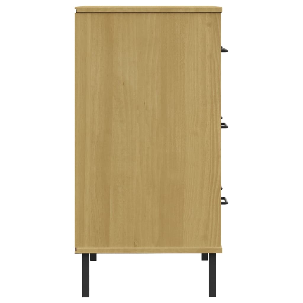 Dressoir met 3 lades OSLO 77x40x79,5 cm massief hout