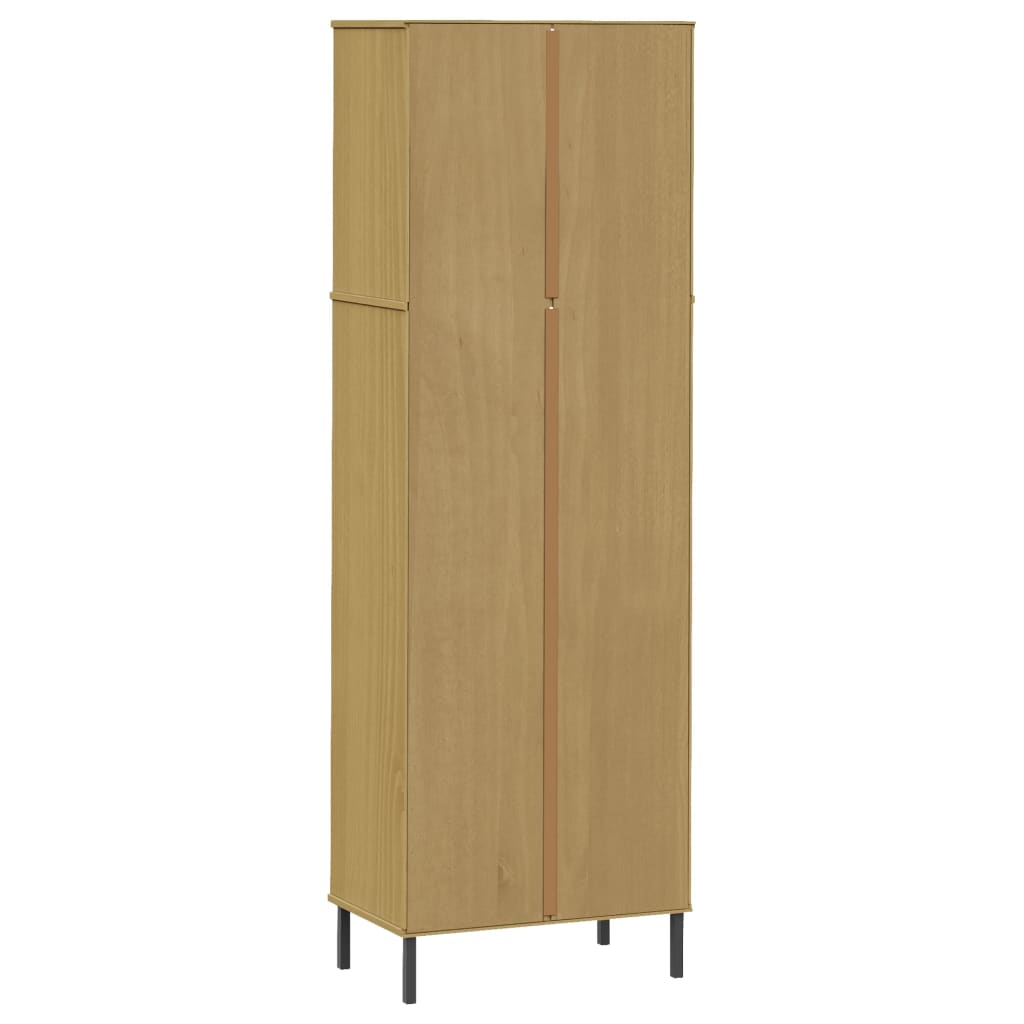 Boekenkast met 2 lades OSLO 60x35x180 cm massief hout