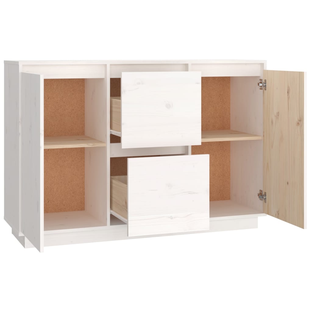 Dressoir 111x34x75 cm massief grenenhout