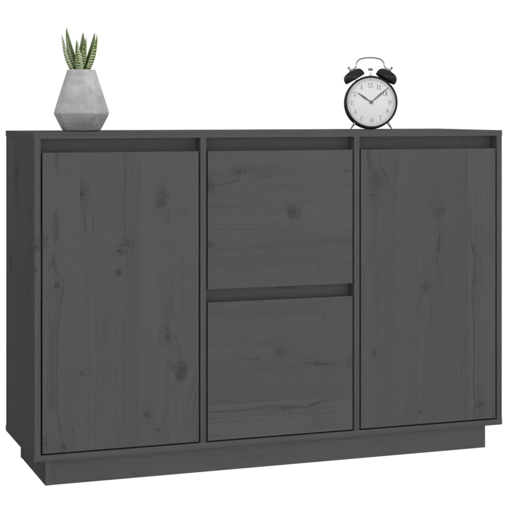 Dressoir 111x34x75 cm massief grenenhout