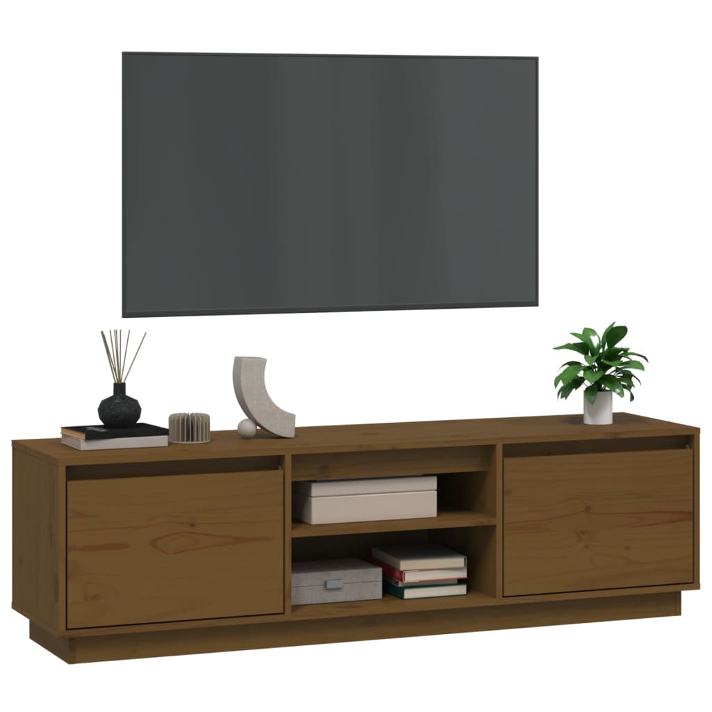 Tv-meubel 140x35x40 cm massief grenenhout