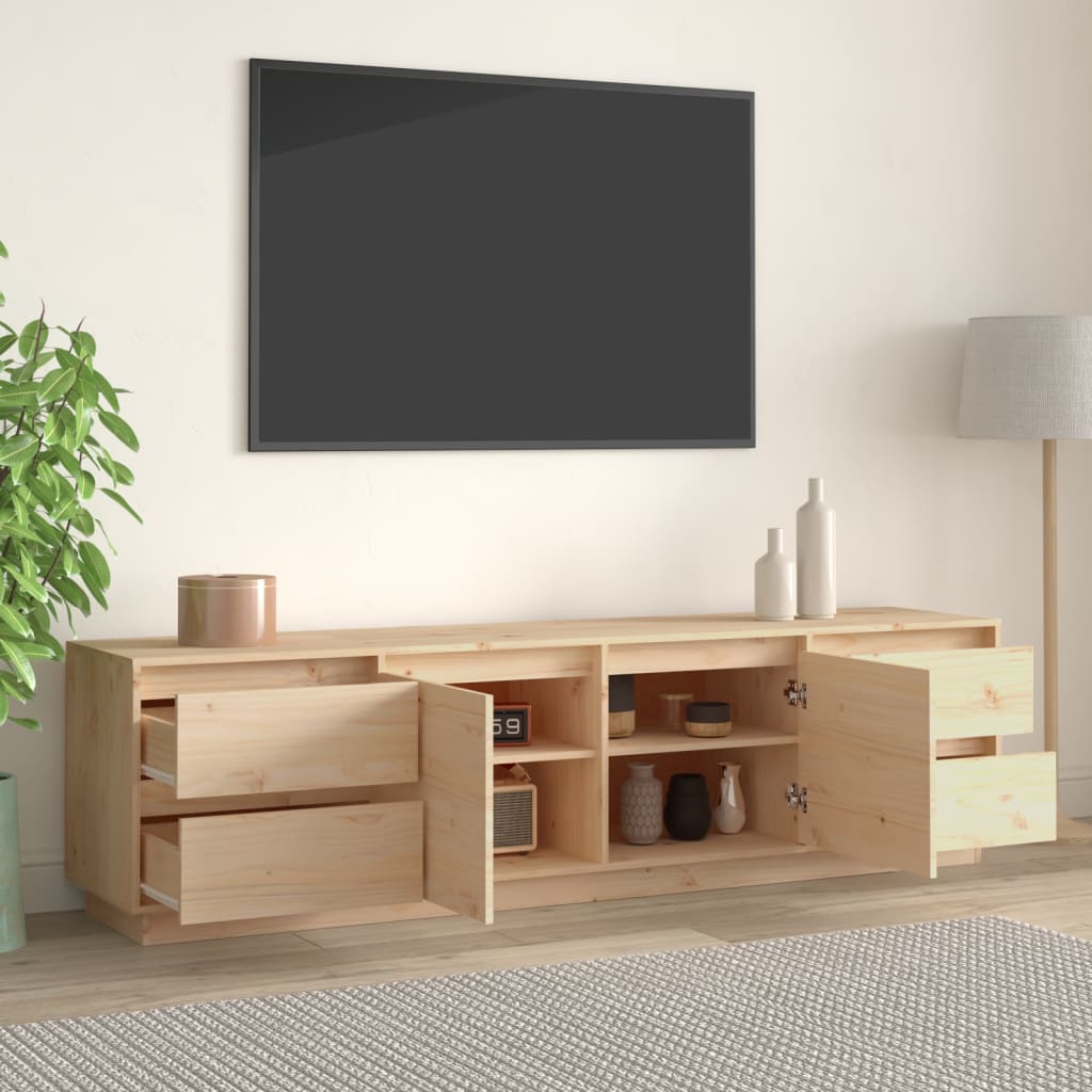 Tv-meubel 176x37x47,5 cm massief grenenhout