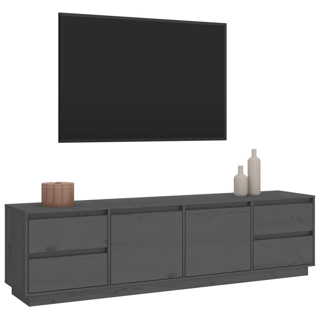 Tv-meubel 176x37x47,5 cm massief grenenhout