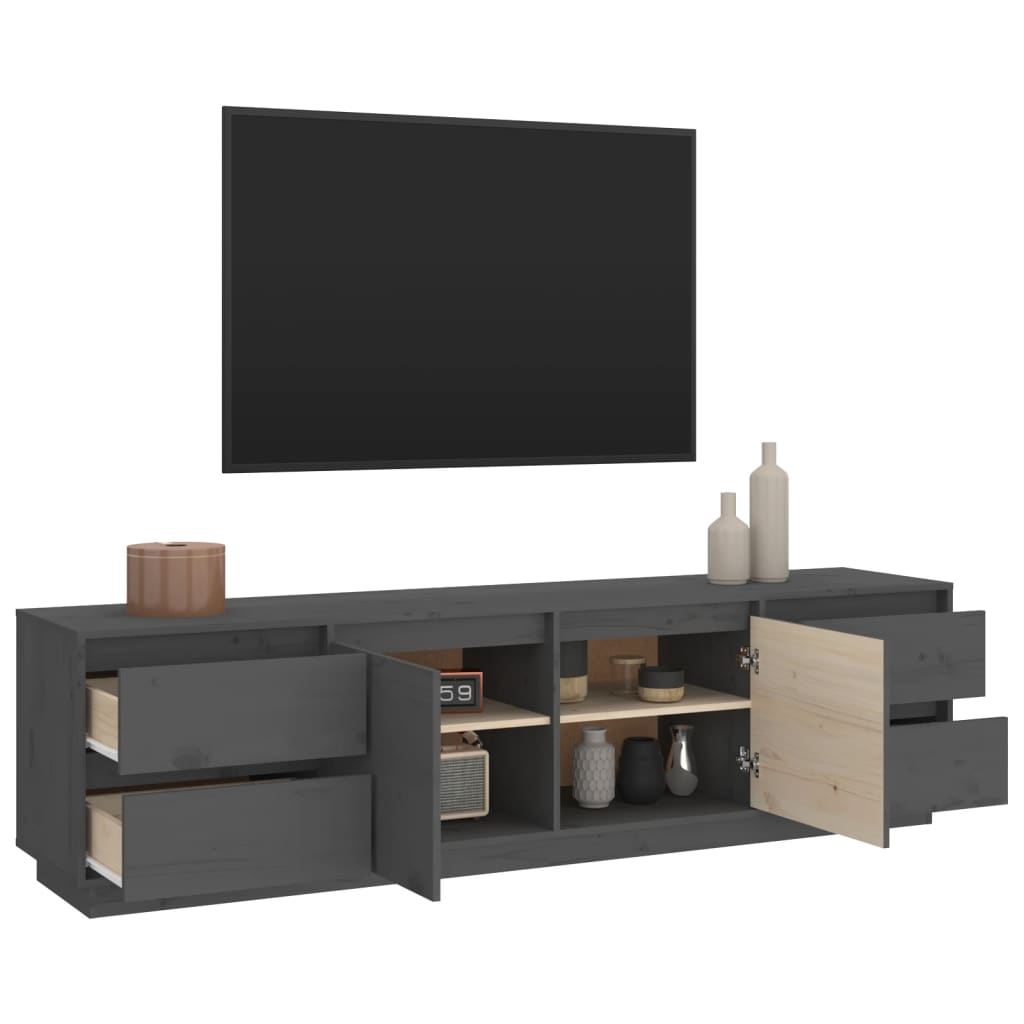 Tv-meubel 176x37x47,5 cm massief grenenhout