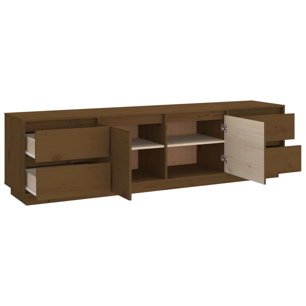 Tv-meubel 176x37x47,5 cm massief grenenhout