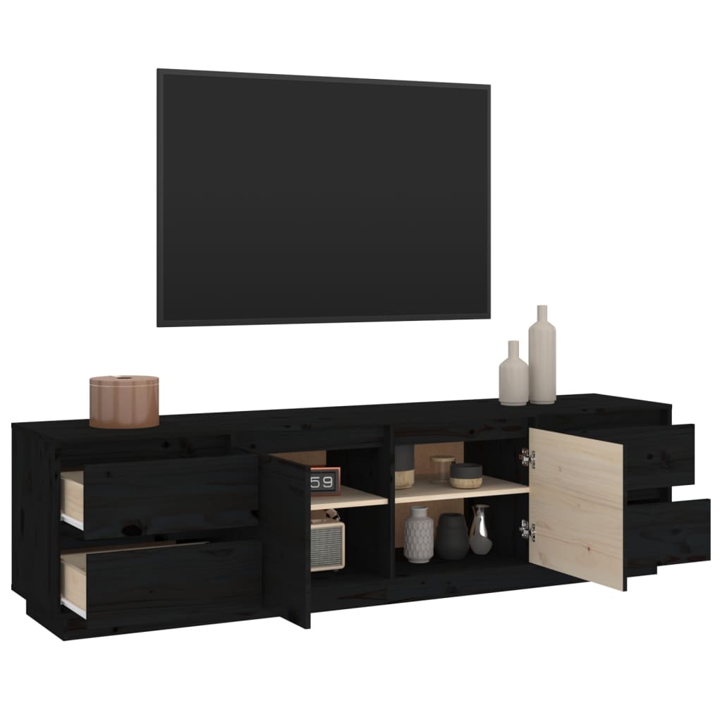 Tv-meubel 176x37x47,5 cm massief grenenhout