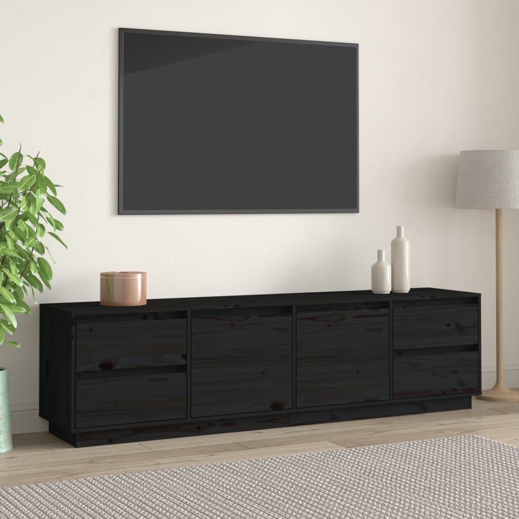 Tv-meubel 176x37x47,5 cm massief grenenhout