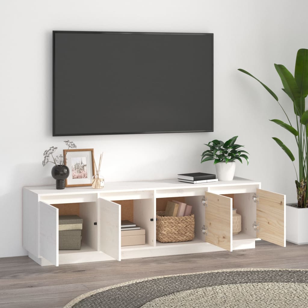 Tv-meubel 156x37x45 cm massief grenenhout