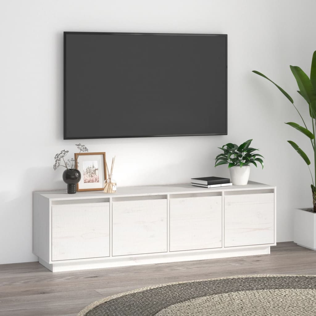 Tv-meubel 156x37x45 cm massief grenenhout