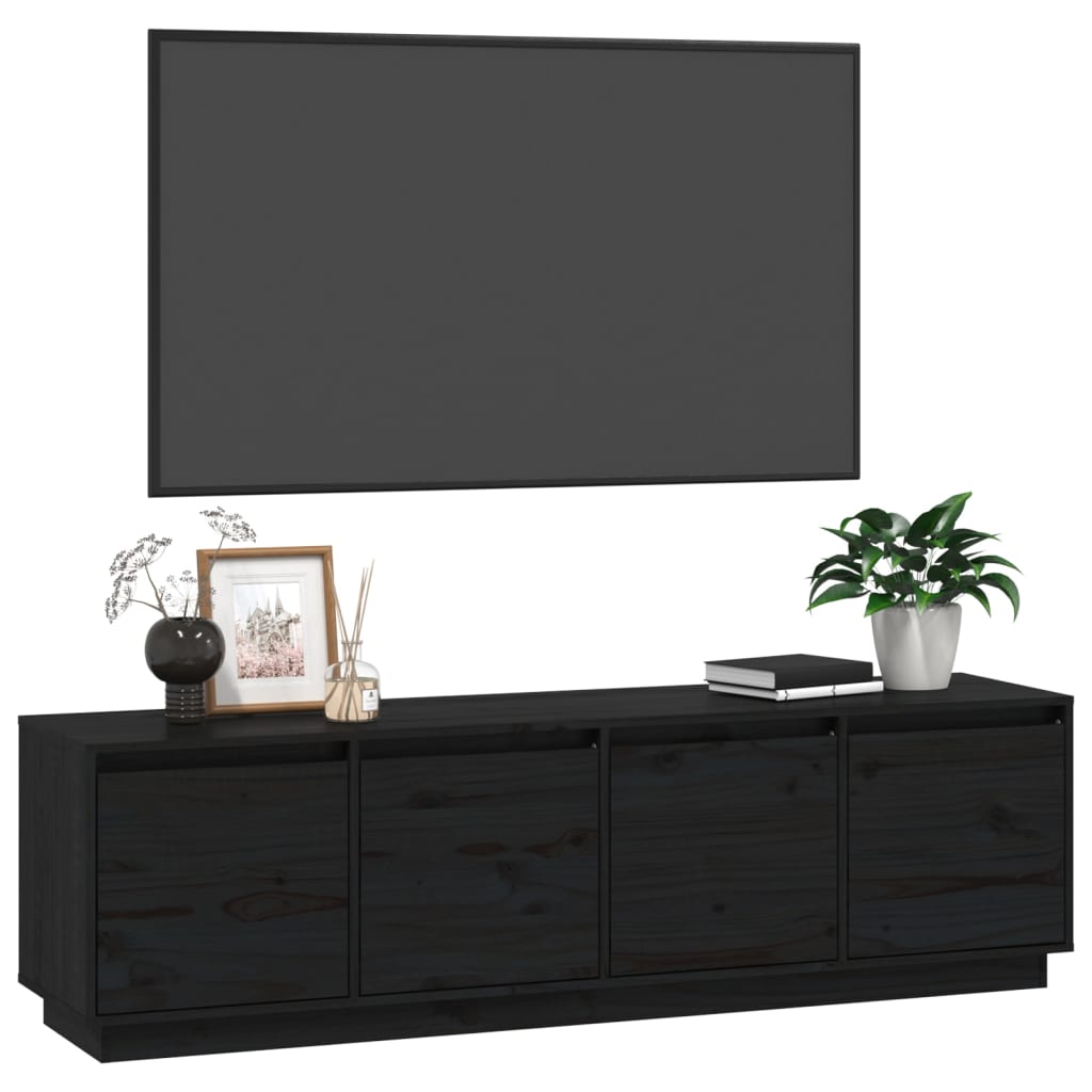 Tv-meubel 156x37x45 cm massief grenenhout