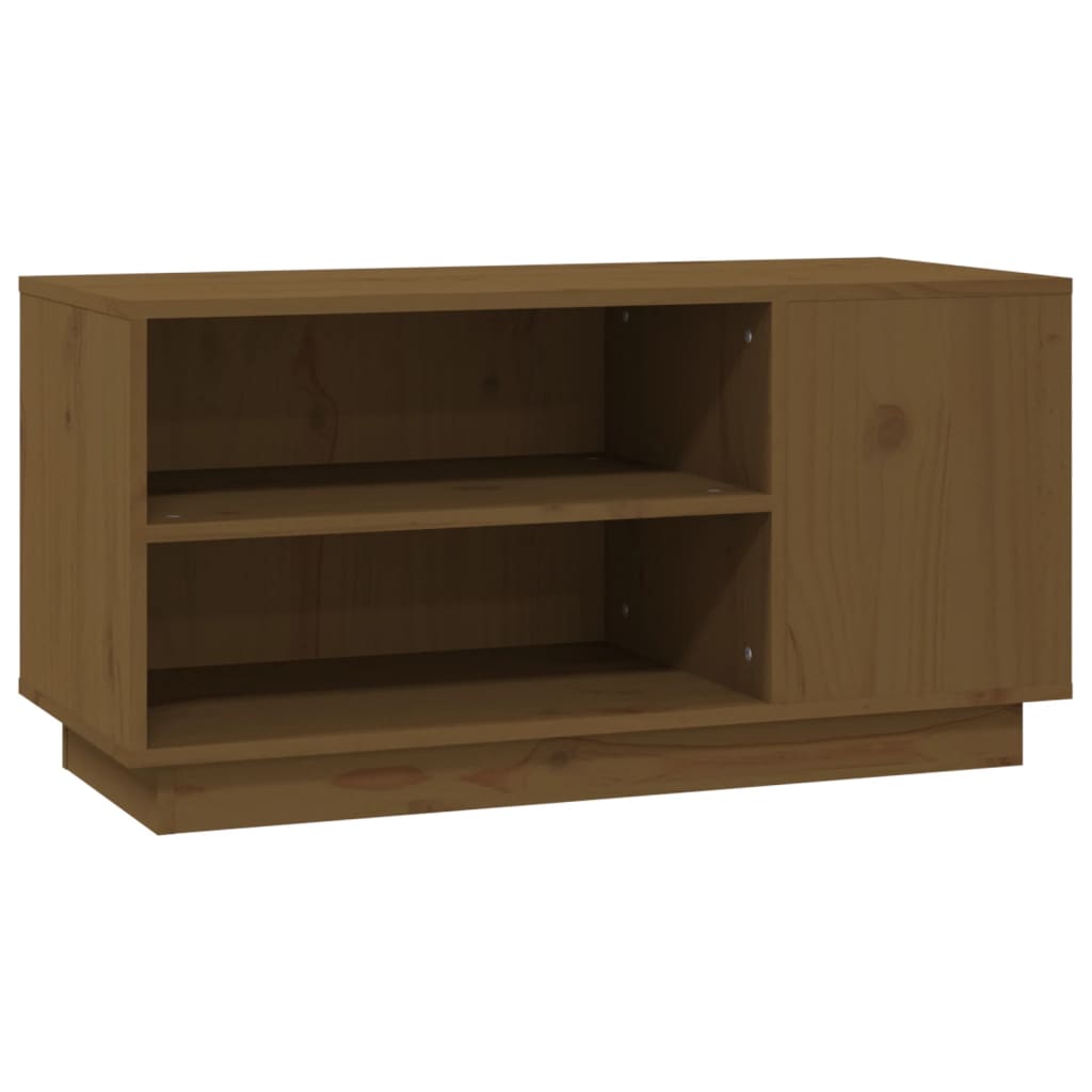 Tv-meubel 80x35x40,5 cm massief grenenhout