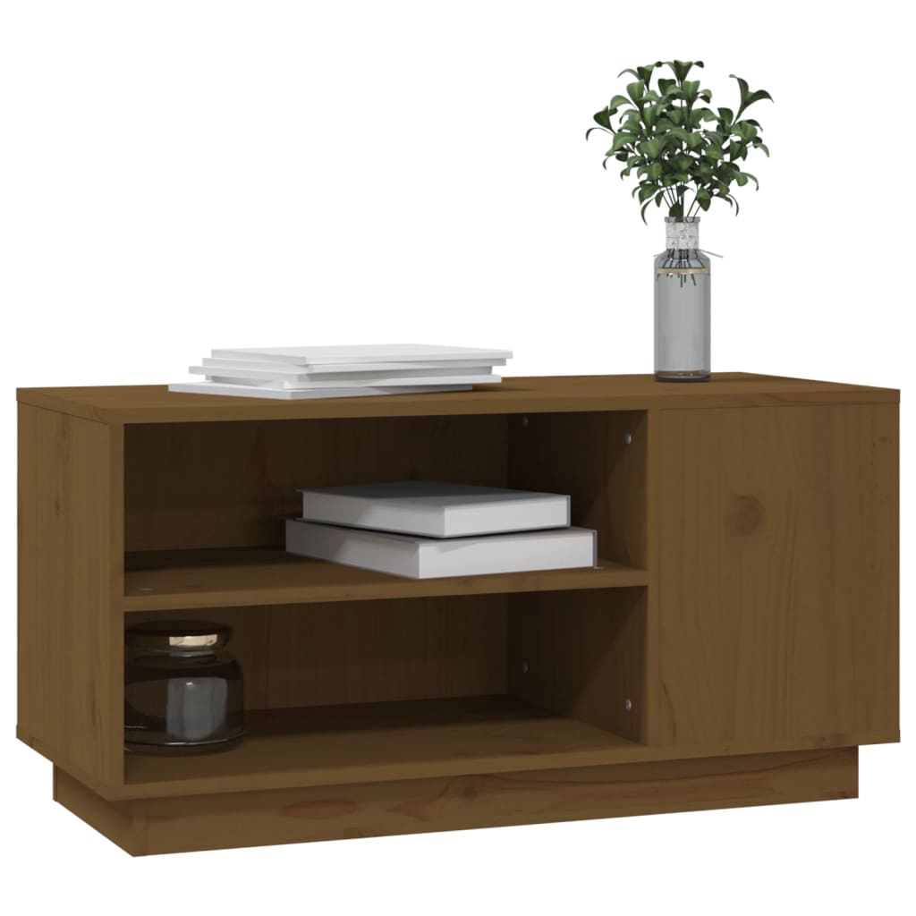 Tv-meubel 80x35x40,5 cm massief grenenhout