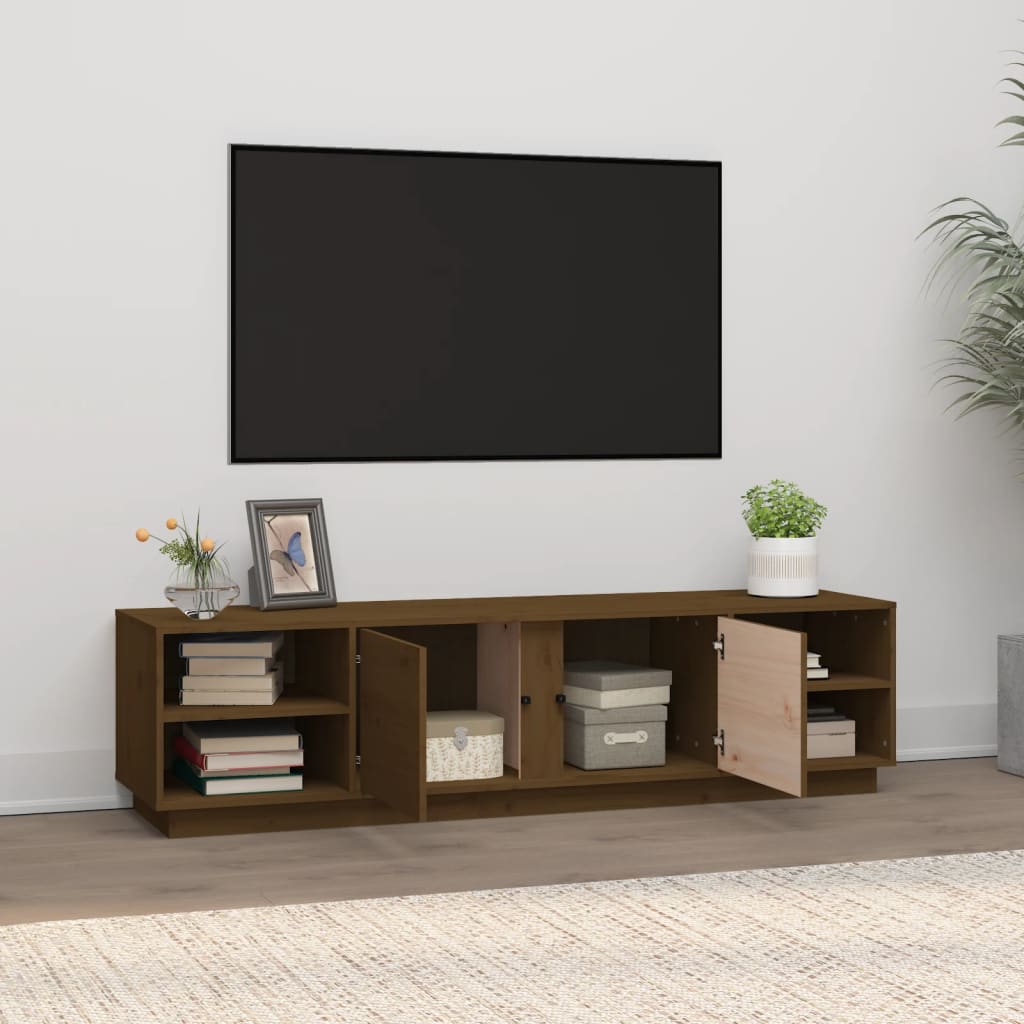 Tv-meubel 156x40x40 cm massief grenenhout