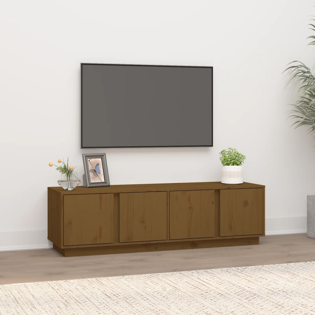 Tv-meubel 140x40x40 cm massief grenenhout