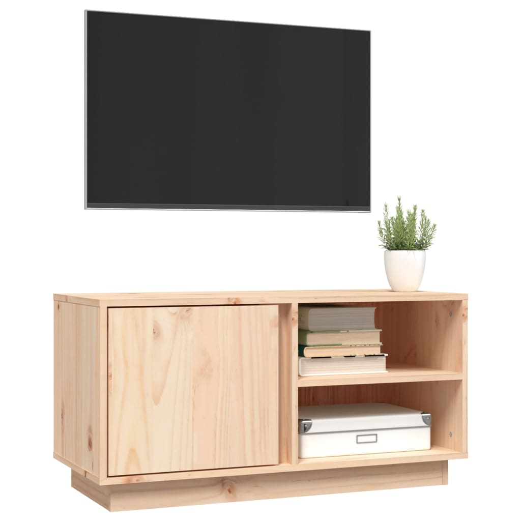 Tv-meubel 80x35x40,5 cm massief grenenhout