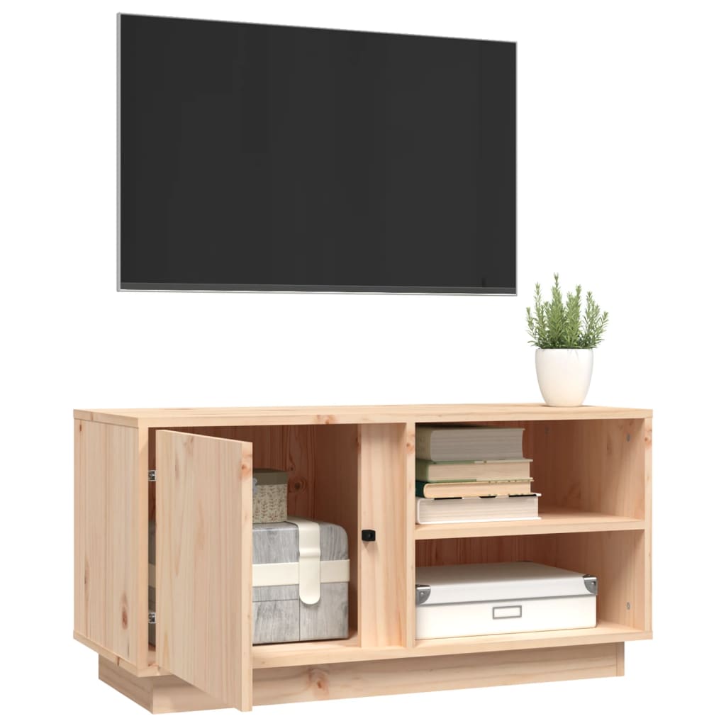 Tv-meubel 80x35x40,5 cm massief grenenhout