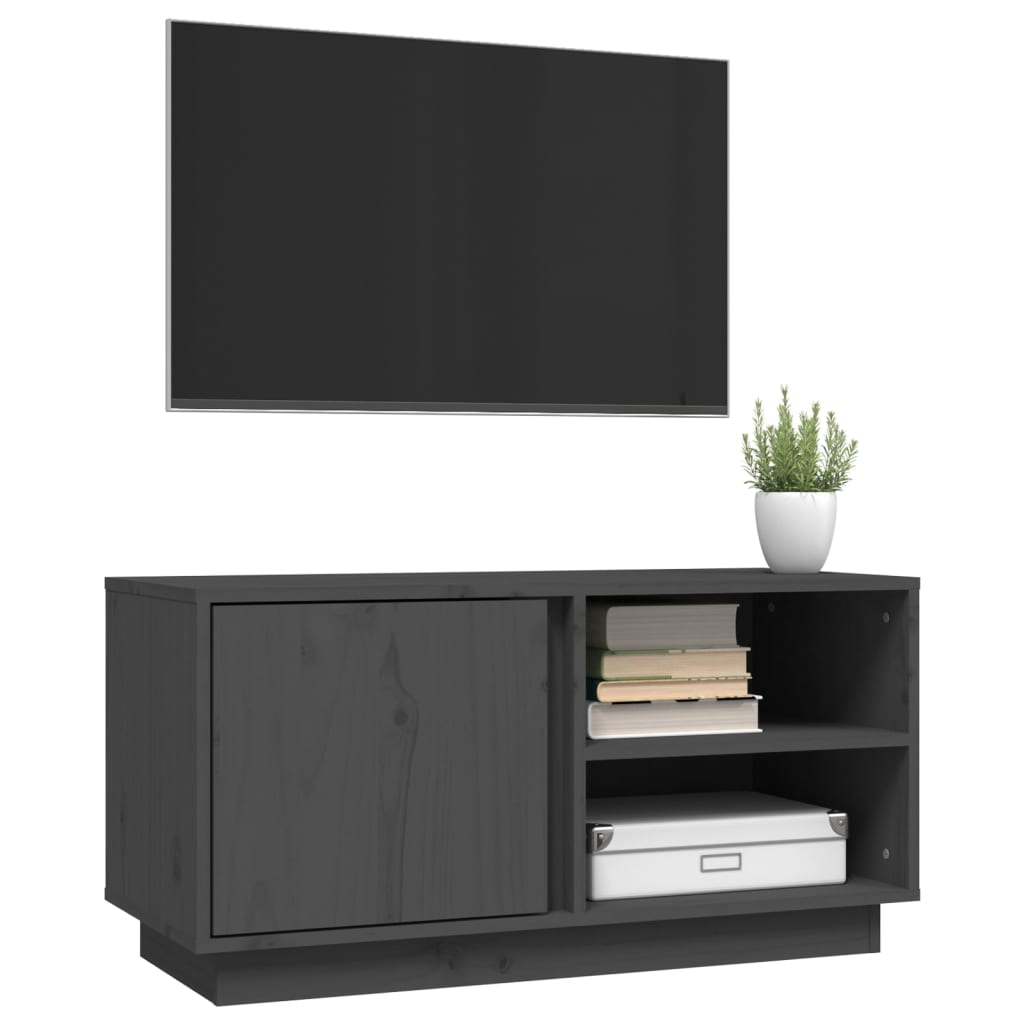 Tv-meubel 80x35x40,5 cm massief grenenhout