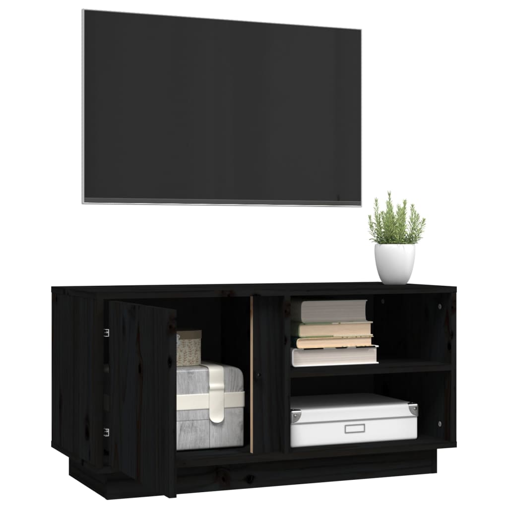 Tv-meubel 80x35x40,5 cm massief grenenhout