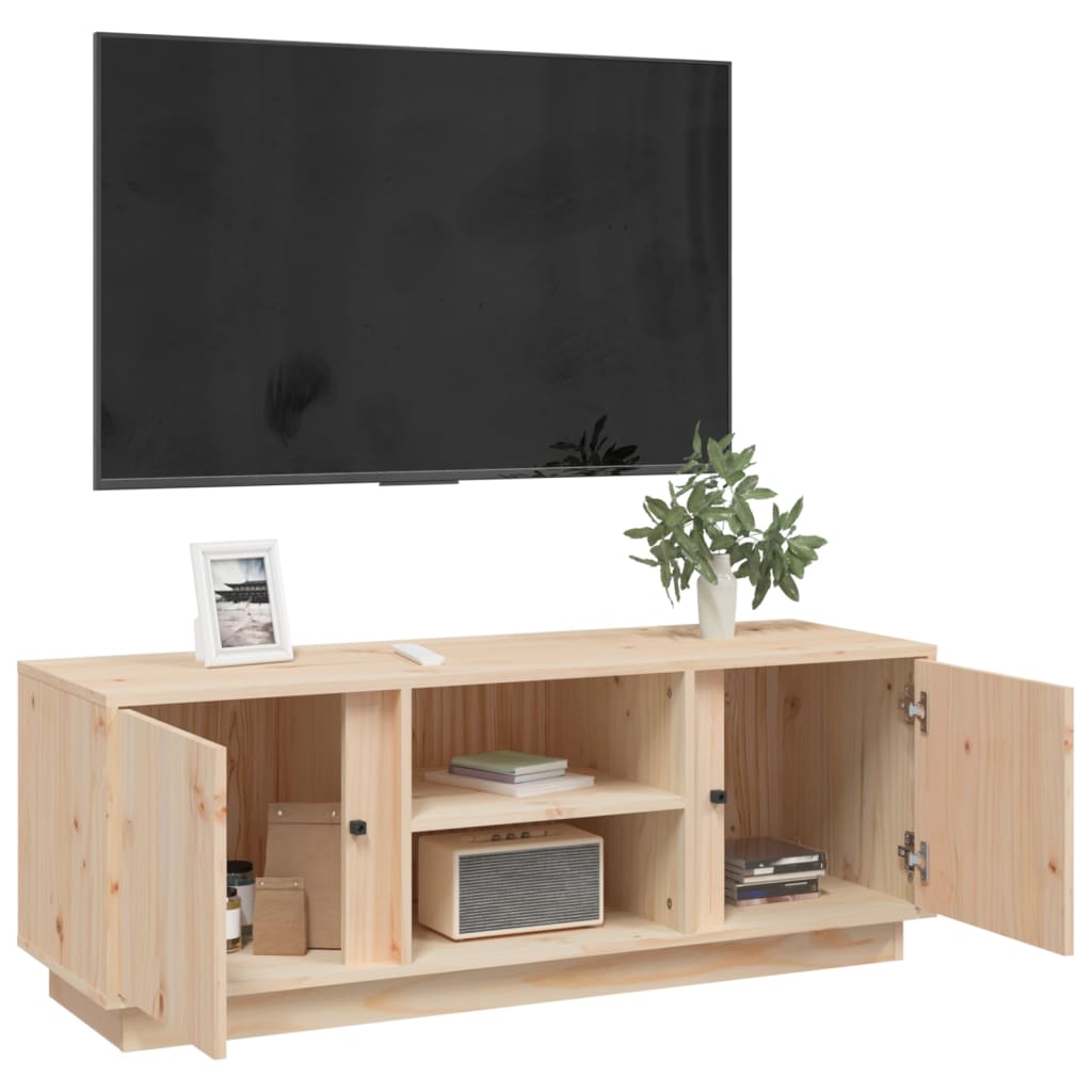 Tv-meubel 110x35x40,5 cm massief grenenhout