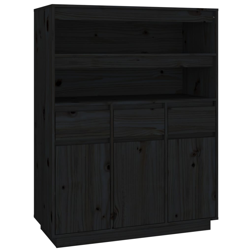 Hoge kast 89x40x116,5 cm massief grenenhout