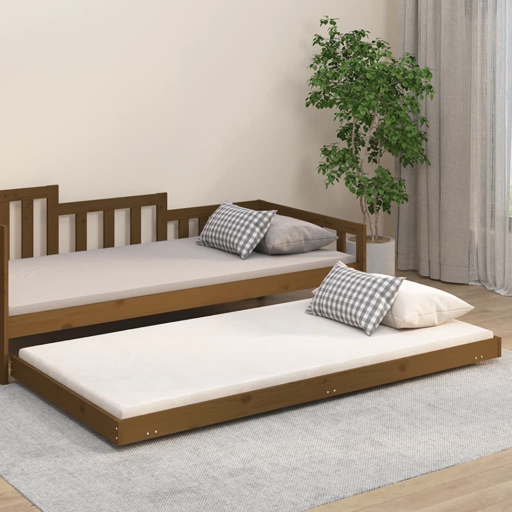 Bedframe 75x190 cm massief grenenhout