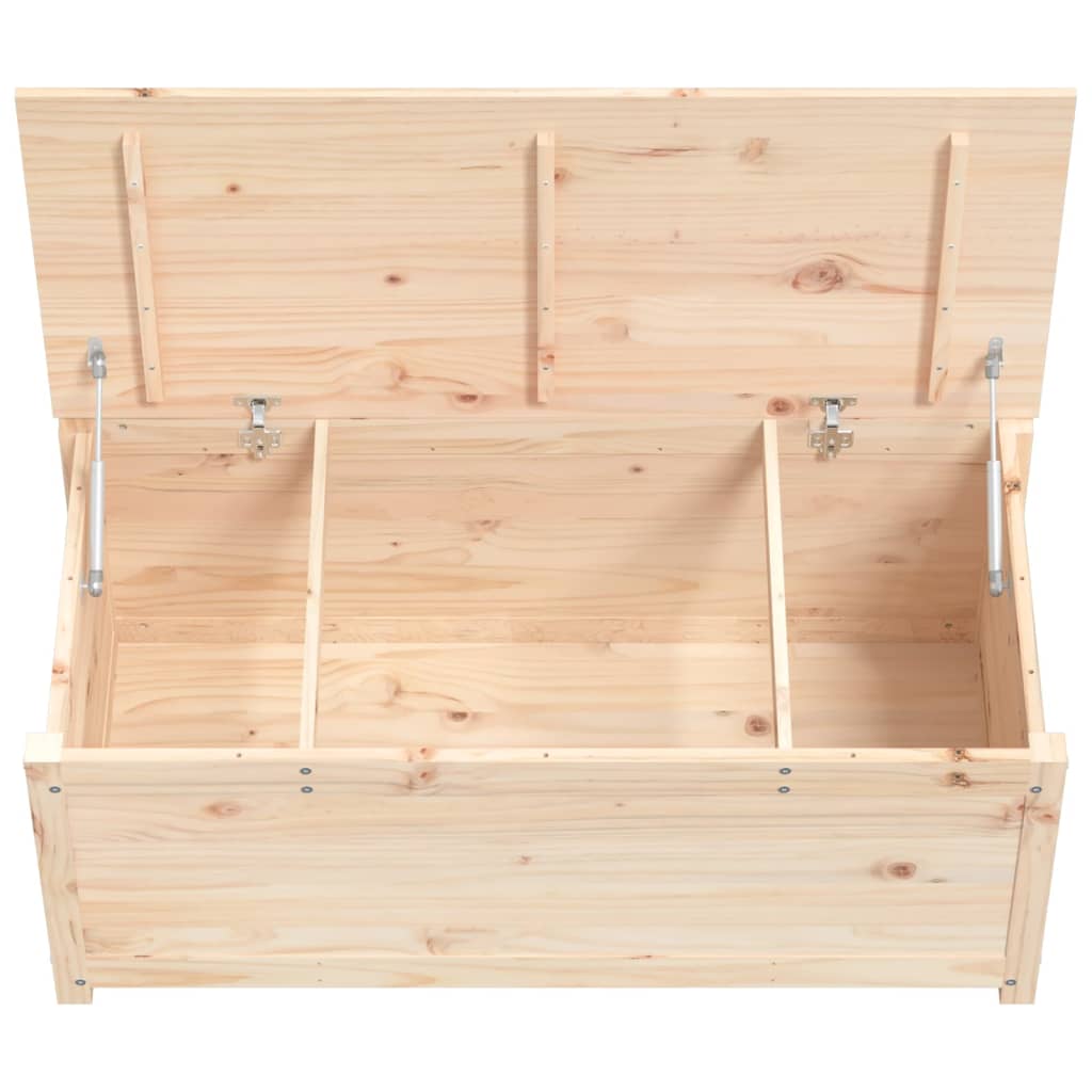 Opbergbox 80x40x45,5 cm massief grenenhout