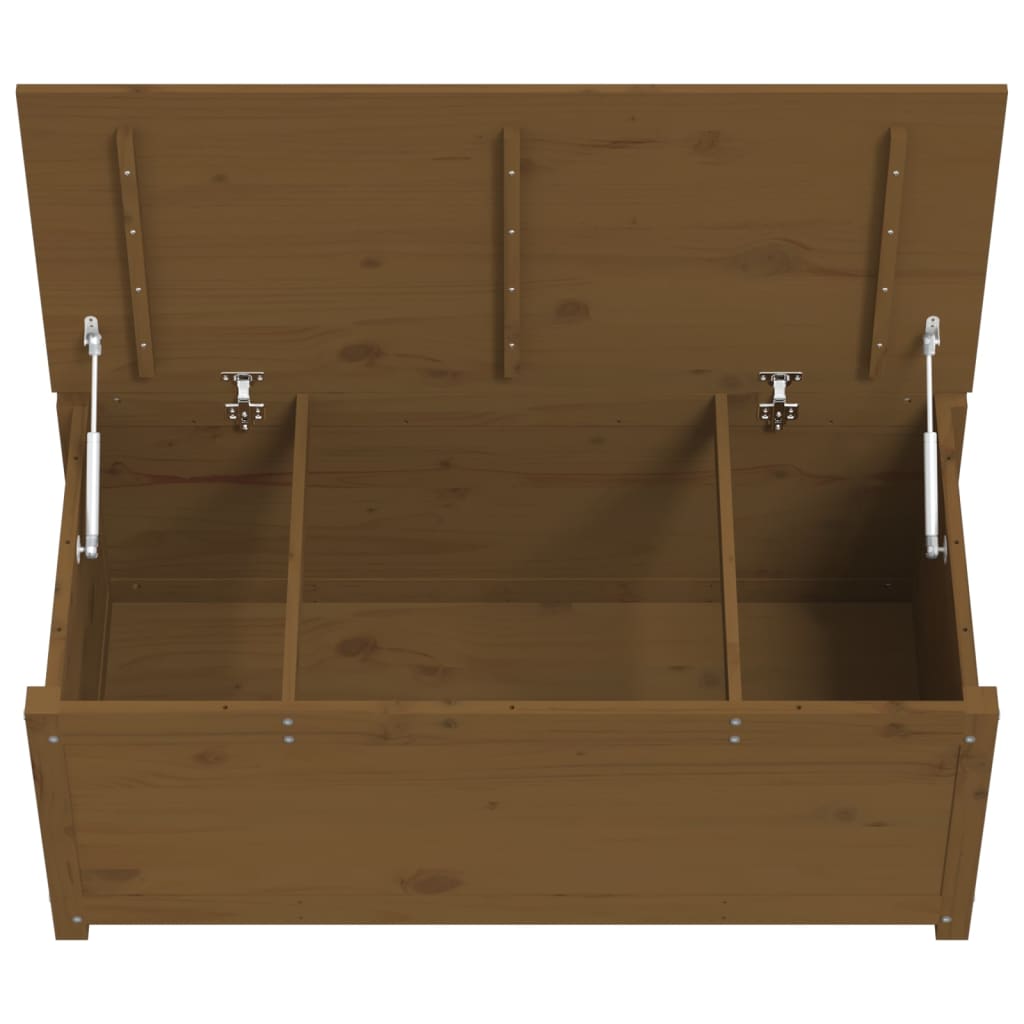 Opbergbox 80x40x45,5 cm massief grenenhout