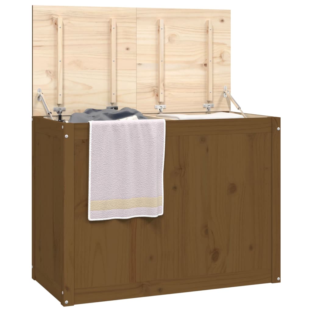 Wasmand 44x44x66 cm massief grenenhout