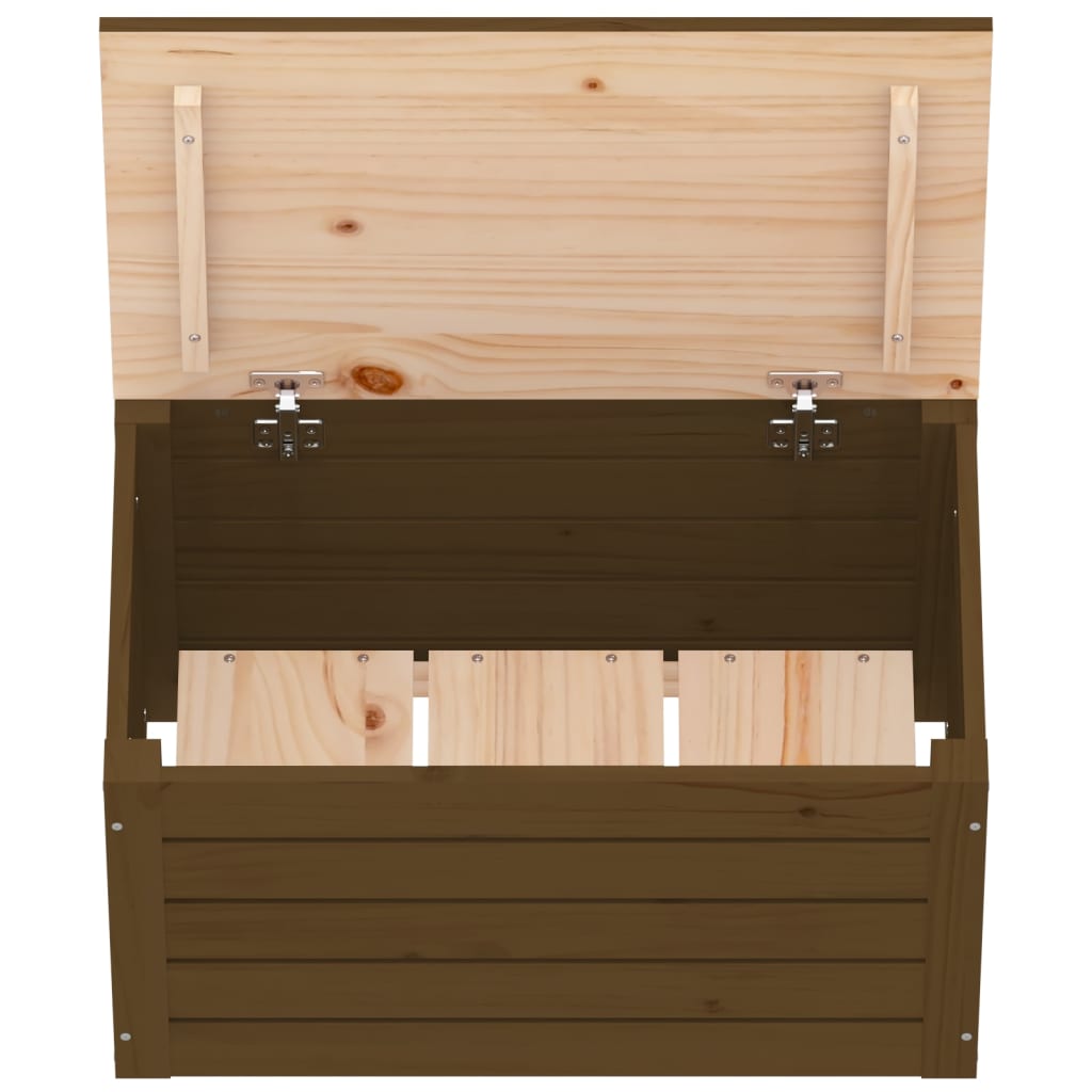 Opbergbox 109x36,5x33 cm massief grenenhout