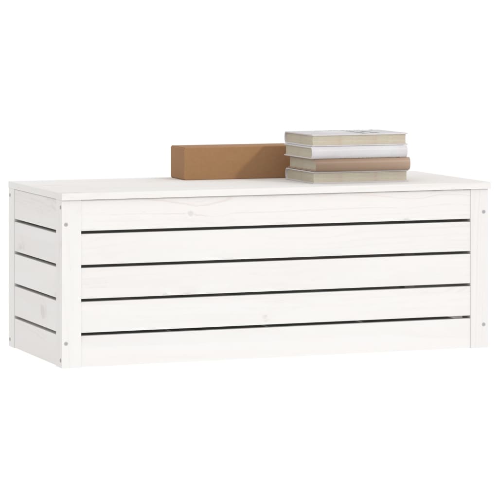 Opbergbox 109x36,5x33 cm massief grenenhout